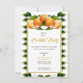 Orange Fruit Summer Party Einladung (Vorderseite)