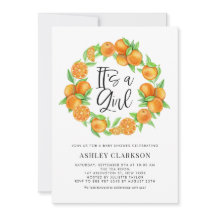 Orange Fruit Wreath Summer Es ist eine Girl Baby D