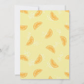 Orange Fruity Birthday Einladung (Rückseite)