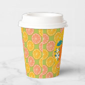 Orange Fruity Birthday Pappbecher (Rechts)