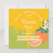 Orange Fruity Birthday Vielen Dank (Vorderseite)