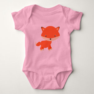 Orange Fuchs Baby Strampler