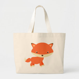 Orange Fuchs Jumbo Stoffbeutel