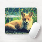 Orange Fuchs Mousepad (Mit Mouse)