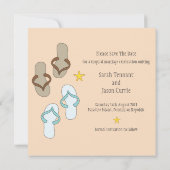 Orange Fun Dreh Flop Wedding Speichern Sie das Dat Save The Date (Rückseite)