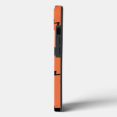 Orange, fun, trendy, geometric Memphis graphic Case-Mate iPhone Hülle (Rückseite / Links)