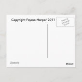 Orange Fungus Postkarte (Rückseite)