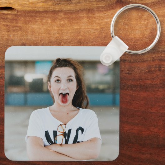 Orange Funky Class Year Schlüsselanhänger (Rückseite)