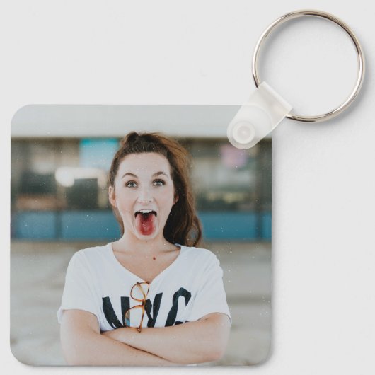 Orange Funky Class Year Schlüsselanhänger (Rückseite)