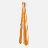 Orange Funky Stripe Muster Krawatte (Rückseite)