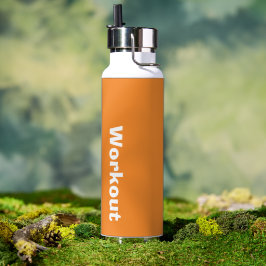 Orange für das Vatertag-Workout-Logo Trinkflasche