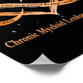 Orange für den Erreger einer chronisch myeloischen Poster (Ecke)
