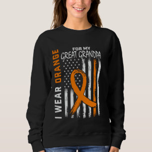 Orange für den großen Opa Multiple Sklerose-Bewuss Sweatshirt