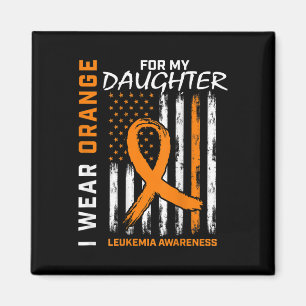 Orange für eine Tochter-Leukämie-Bewusstsein Magnet