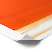 Orange für fotografischen Speicher Poster (Ecke)