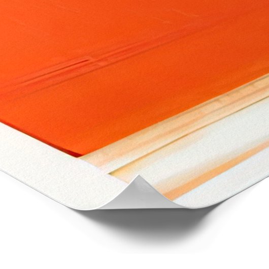 Orange für fotografischen Speicher Poster (Ecke)