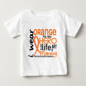 Orange für Mama Mitgliedstaat-multiple Sklerose Baby T-shirt (Vorderseite)