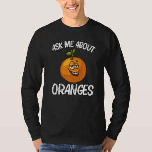 Orange für Männer Frauen Zitrus Mandarine T-Shirt