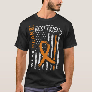 Orange für meine beste Freundin Leukämie Awareness T-Shirt