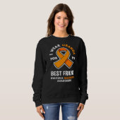 Orange für meine beste Freundin Multiple Scelrose Sweatshirt (Vorne ganz)