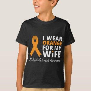 Orange für meine Ehefrau tragen Awareness Ribbon T-Shirt