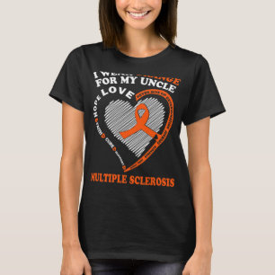 Orange für meine Onkel Multiple Sklerose Awaren tr T-Shirt