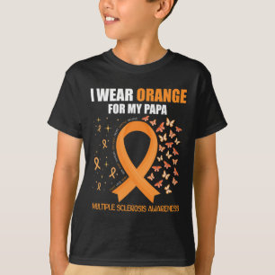 Orange für meine Papa-Multiple Sklerose Awarene tr T-Shirt