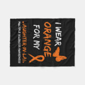 Orange für meine Schwiegertochter Fleecedecke (Vorderseite (Horizontal))