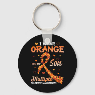 Orange für meine Son Multiple Sklerose Awarenes tr Schlüsselanhänger
