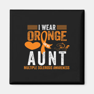 Orange für meine Tante Frau Multiple Sklerose Awar Magnet