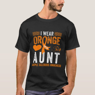 Orange für meine Tante Frau Multiple Sklerose Awar T-Shirt