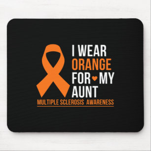 Orange für meine Tante Multiple Sklerose Frau Awar Mousepad