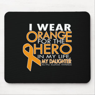 Orange für meine Tochter Multiple Sklerose Mousepad