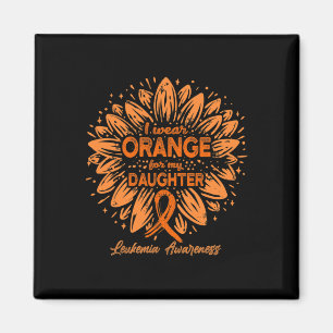 Orange für meine Tochter tragen - Sonnenblumenleuk Magnet