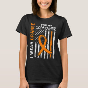 Orange für meinen Gott Mutter Gottheit Leukemia Aw T-Shirt