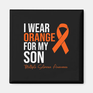 Orange für meinen Sohn Frau Warrior Multiple Scler Magnet