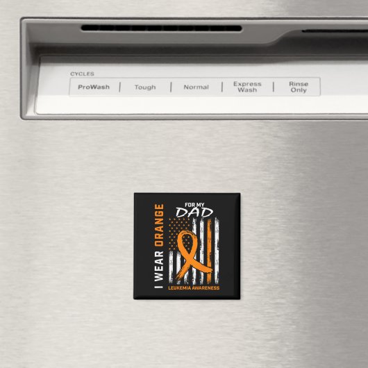 Orange für meinen Vater Leukämie Bewusstsein Ameri Magnet (In Situ (Geschirrspüler))