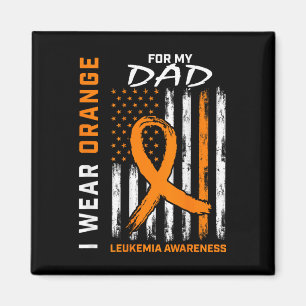 Orange für meinen Vater Leukämie Bewusstsein Ameri Magnet