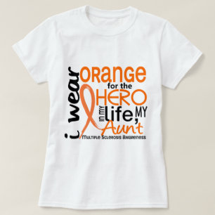 Orange für multiple Sklerose des Held-2 T-Shirt