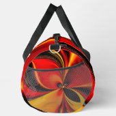 Orange Fury Fraktal Duffle Bag (Rechts)