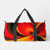 Orange Fury Fraktal  Duffle Bag (Vorderseite)