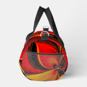 Orange Fury Fraktal  Duffle Bag (Rechts)