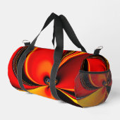 Orange Fury Fraktal  Duffle Bag (Rechte Ecke)