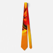Orange Fury Fraktal  Krawatte (Vorderseite)