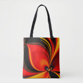 Orange Fury Fraktal Tasche (Vorderseite)