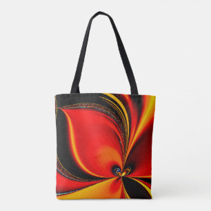 Orange Fury Fraktal Tasche