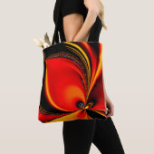 Orange Fury Fraktal Tasche (Von Nahem)
