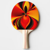 Orange Fury Fraktal Tischtennis Schläger (Rückseite)