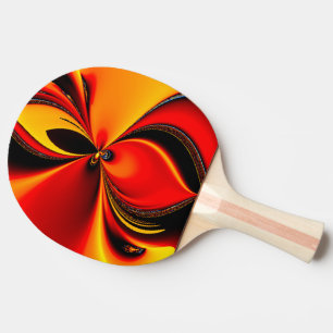 Orange Fury Fraktal Tischtennis Schläger