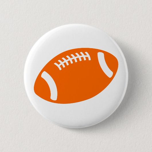 Orange Fußball Button (Vorderseite)